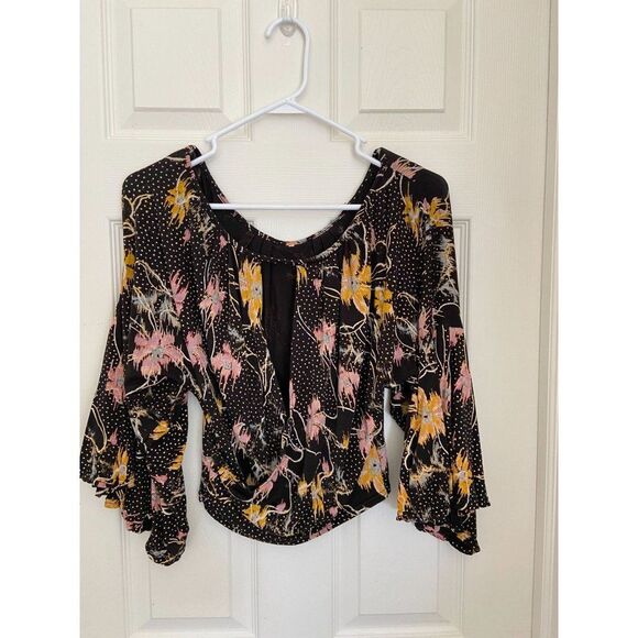 Free People Black and Orange Top (No size) - Picture 4 of 4